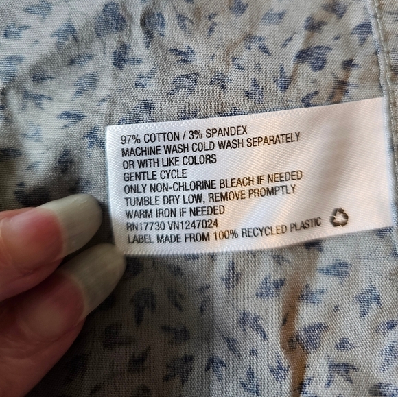 Goodfellow & Co Men's Slim Fit Long Sleeve Button-Down Shirt, Athens Blue, S - Picture 9 of 10